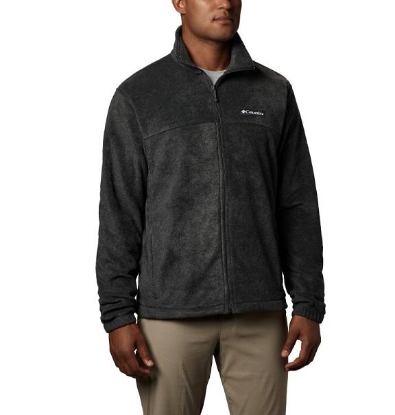 Columbia Steens Mountain 2.0 Fleece Jacket Black Grey For Men's NZ36170 New Zealand